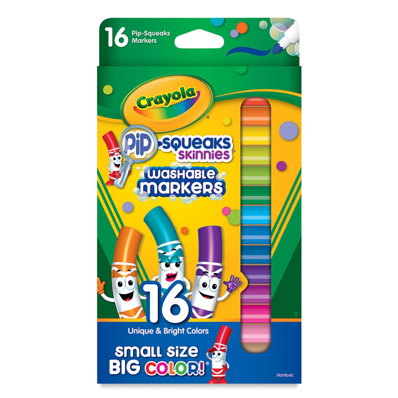 Crayola Pip-Squeaks Washable Marker Set - Skinnies, Set of 16